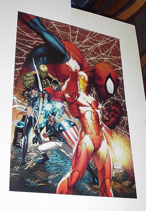 Avengers Poster #35 Iron Man Young Avengers Spider-Man Michael Turner