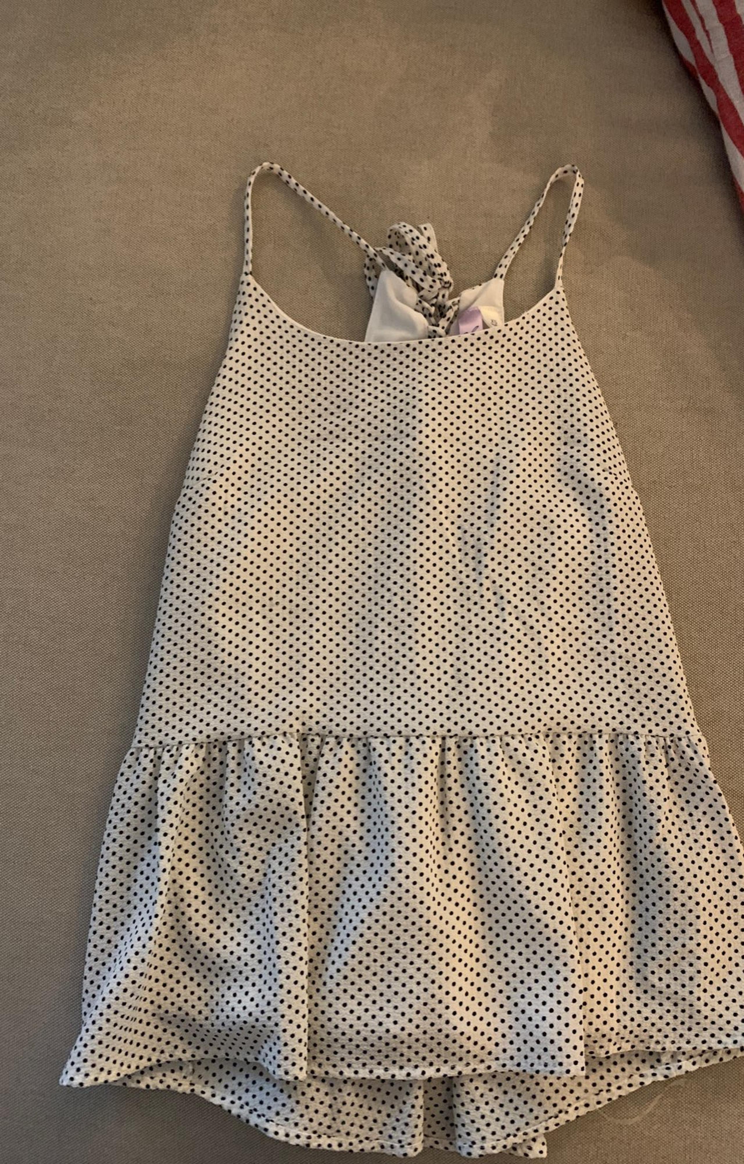Ayla Black/White polkadot tank