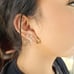 14k Gold mini thick Hoop earrings