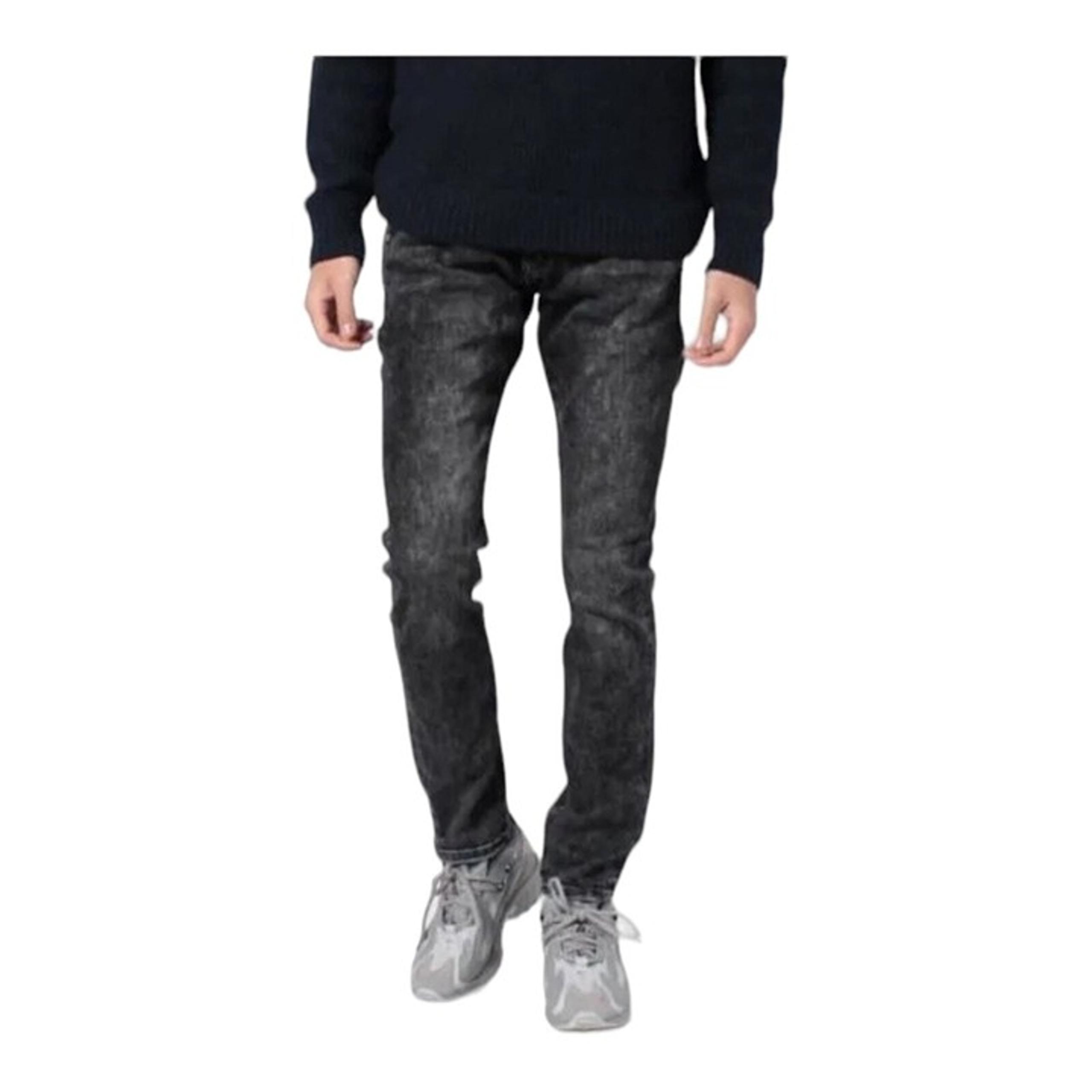Desigual Mens Jeans 32 Double Waist Florenci Black Denim New