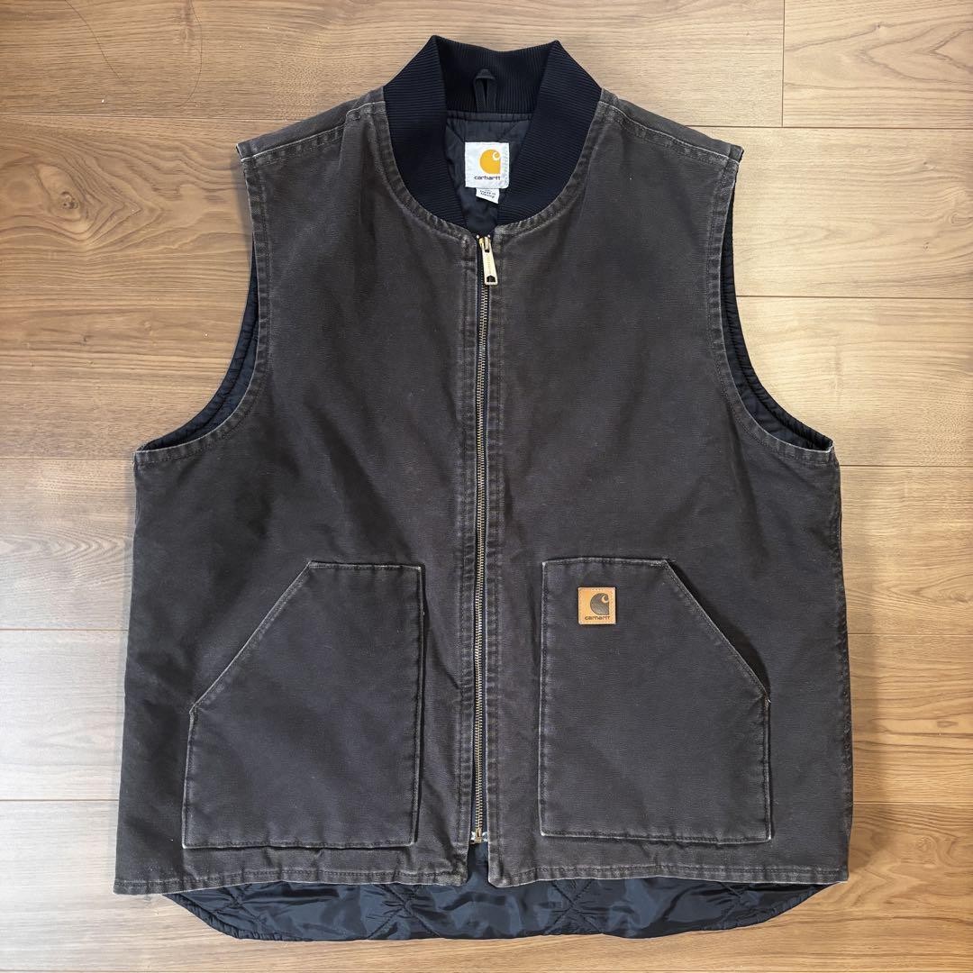 希少 carhartt カーハート ダックベスト DKB XL tall トール
