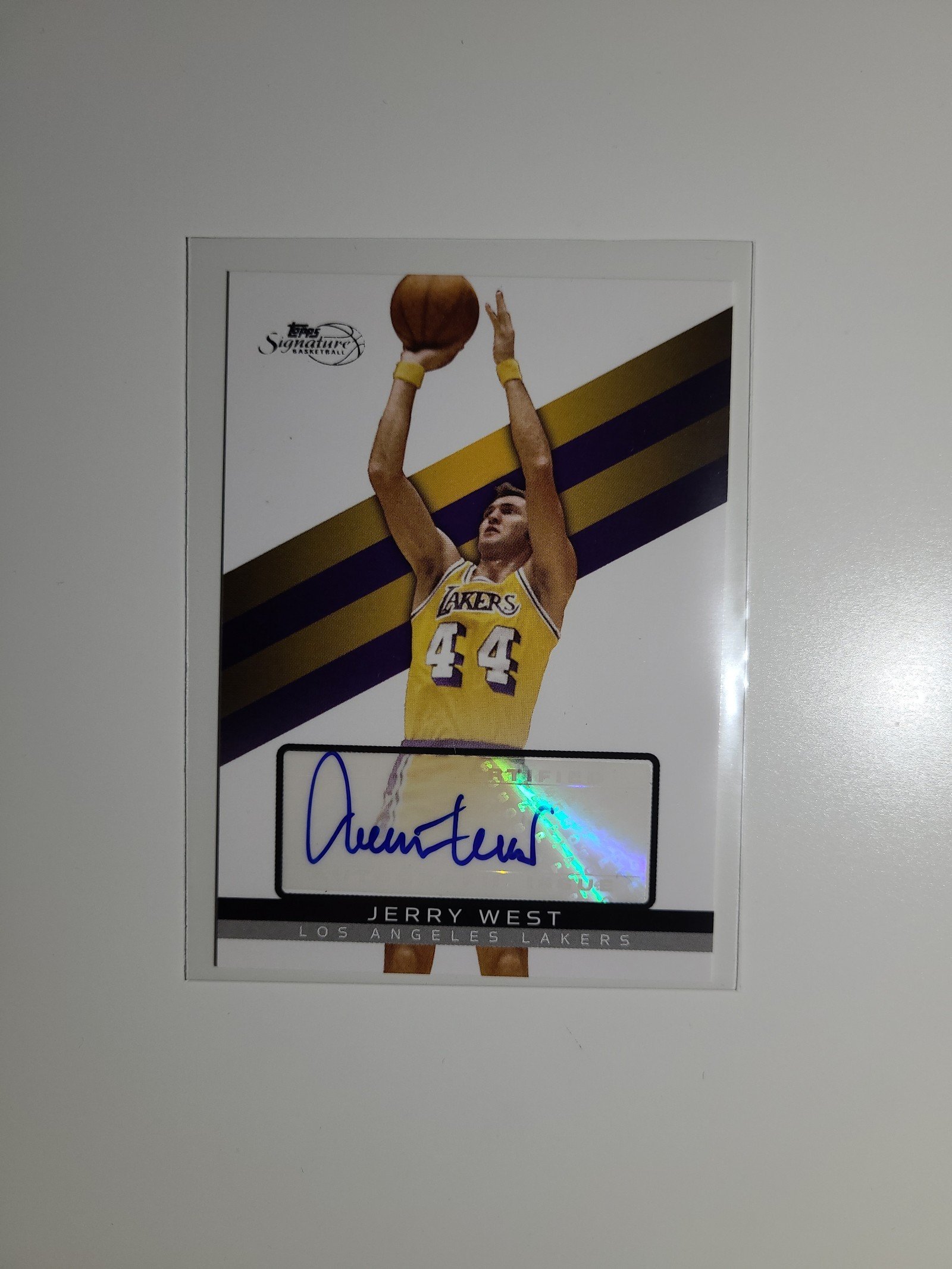 2008-09 Topps Signature Basketball Jerry West Auto Autograph TSA-JW 590/649