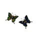 LOT Of 2 Beautiful Vintage Enameled Butterfly MAGNETS
