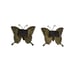 LOT Of 2 Beautiful Vintage Enameled Butterfly MAGNETS