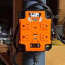 Magnetic Power Strip with Surge Protector, Extension Cord, 4 Outlets