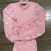 Almost famous pink knitted ballon sleeve aweater