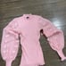 Almost famous pink knitted ballon sleeve aweater