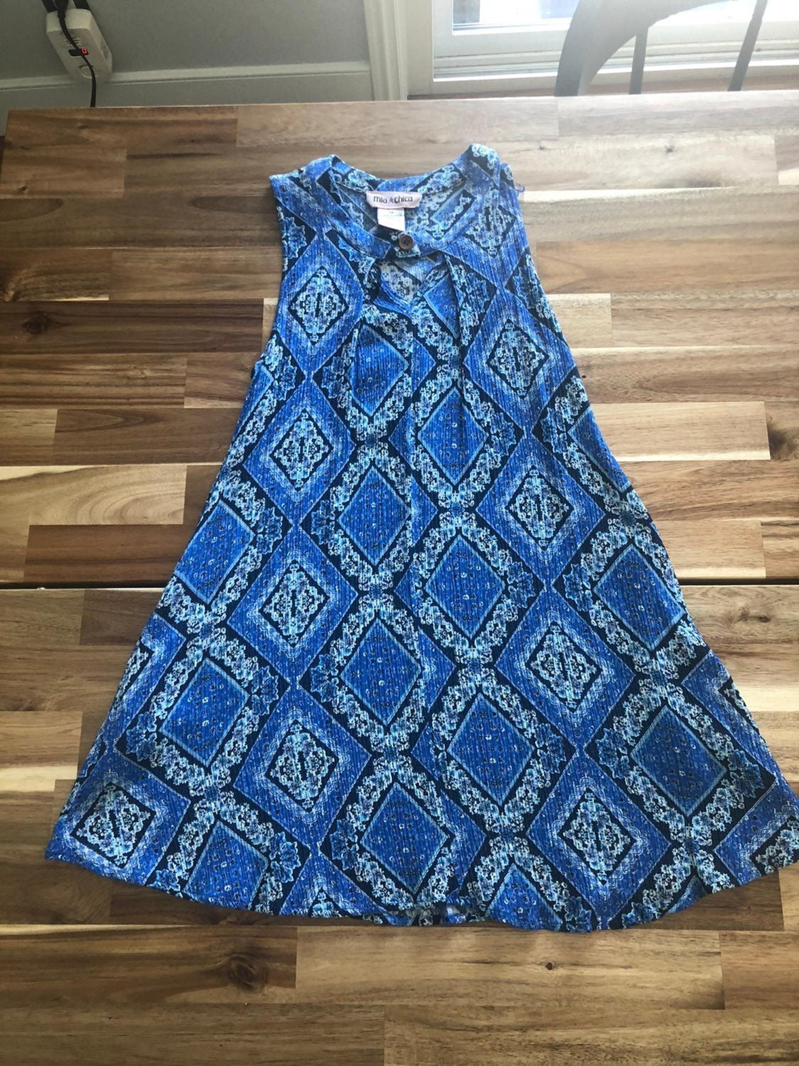 Mia Chica girls size medium blue dress