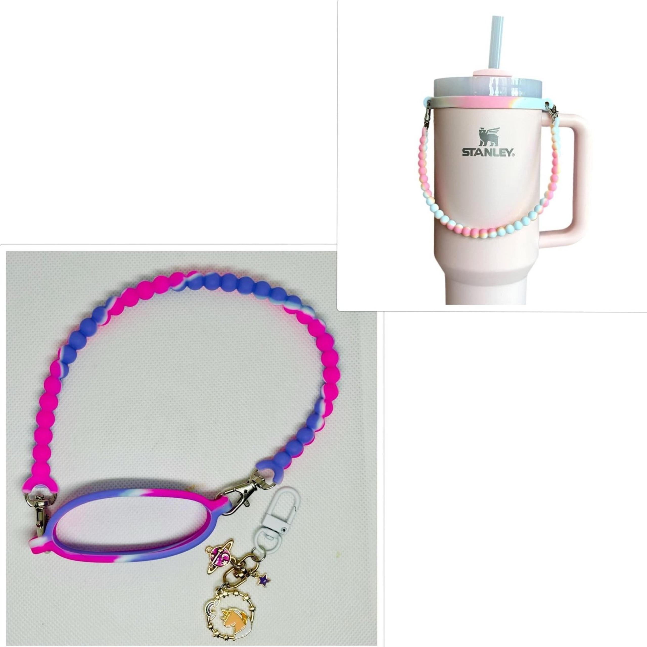 Silicone tumbler handle & charm
