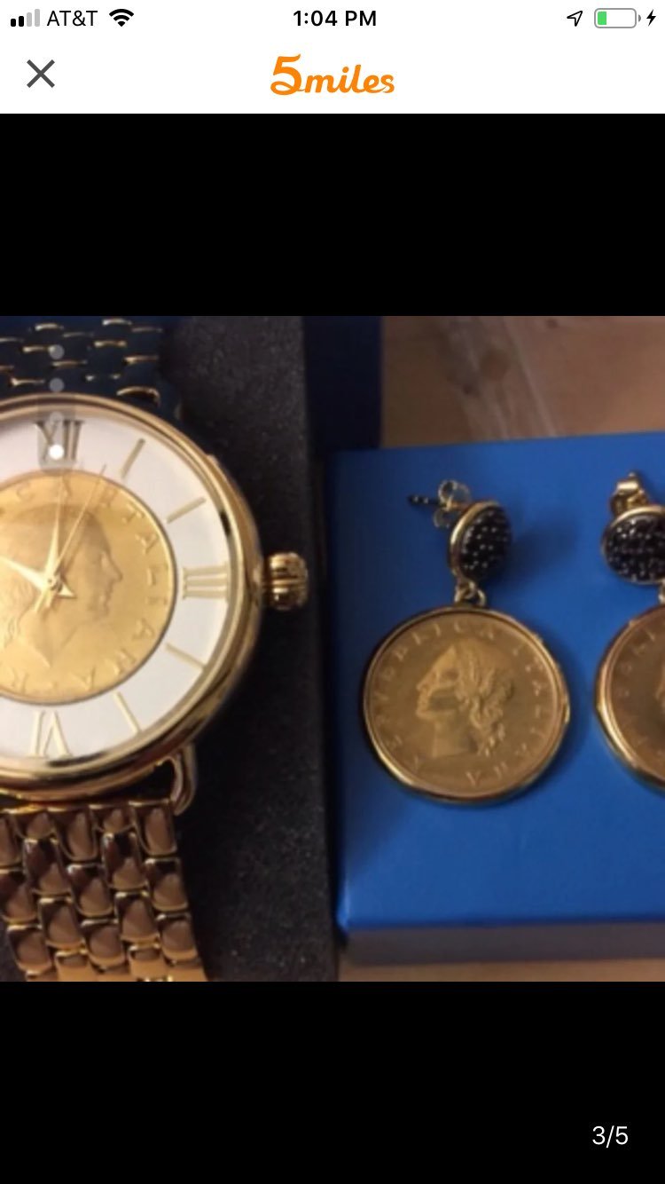 designer watch & Earing