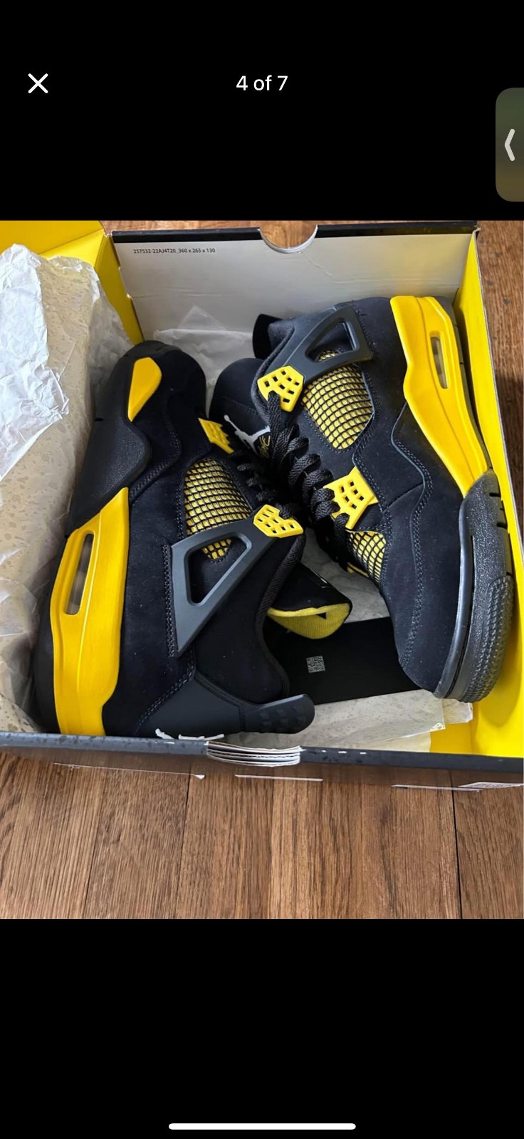 Air Jordan 4 thunder 2023
