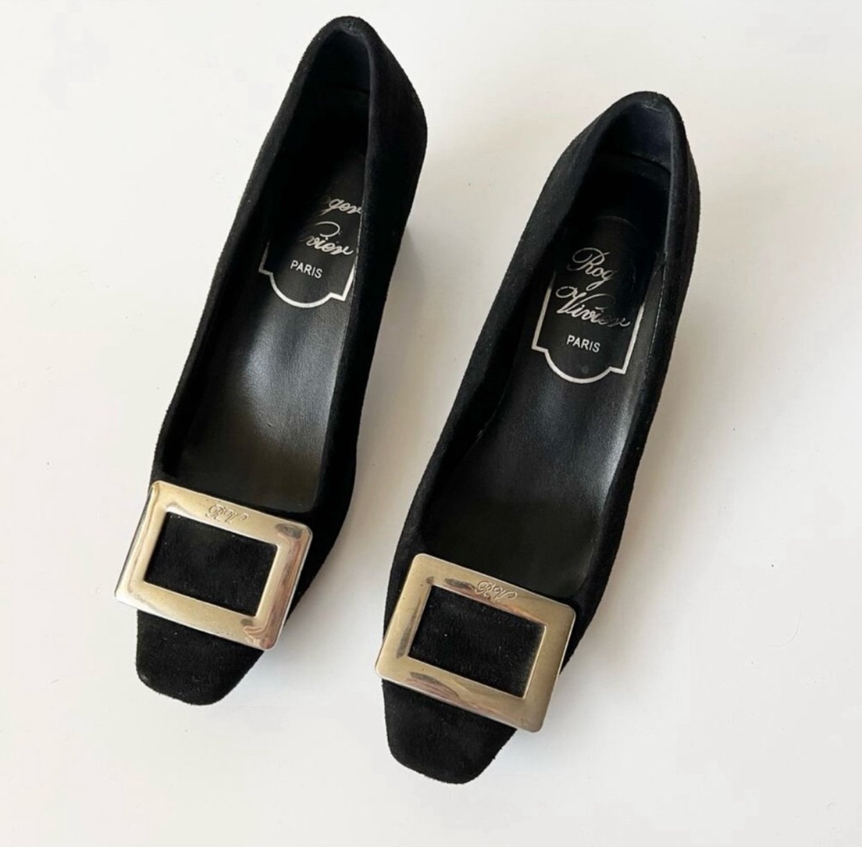 ROGER VIVIER RARE Black Pony Hair Belle VIVIER Pumps EUC