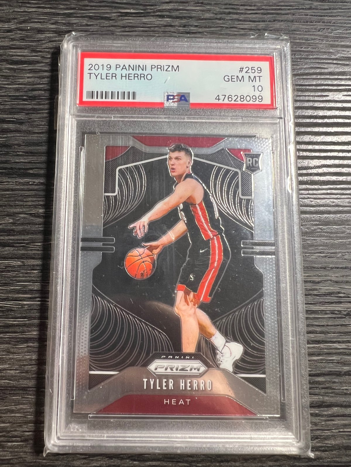 Tyler Herro Gem Mt PSA 10 Prizm Rookie Card