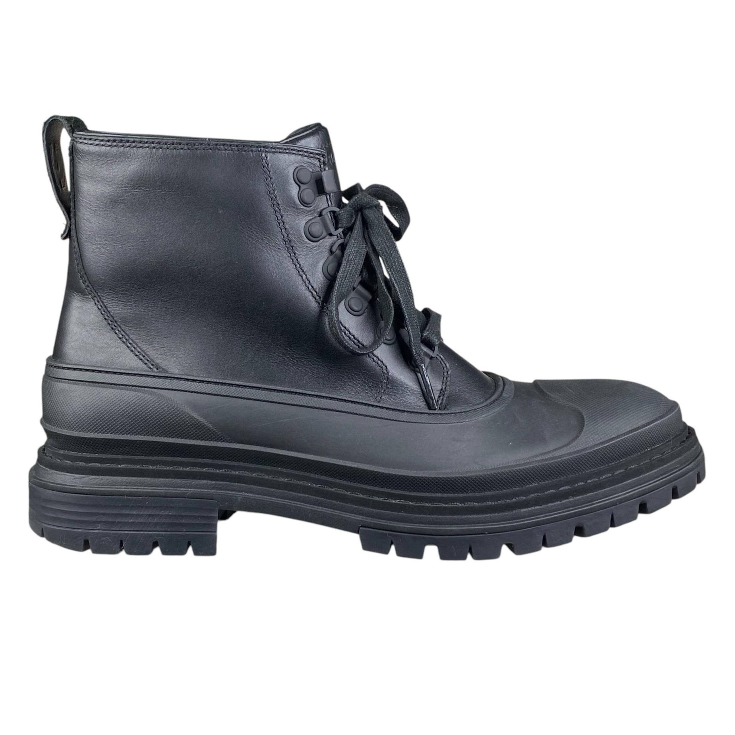 Cole Haan Mens Stratton Shroud Waterproof Black Lug Sole Boot Size US 10