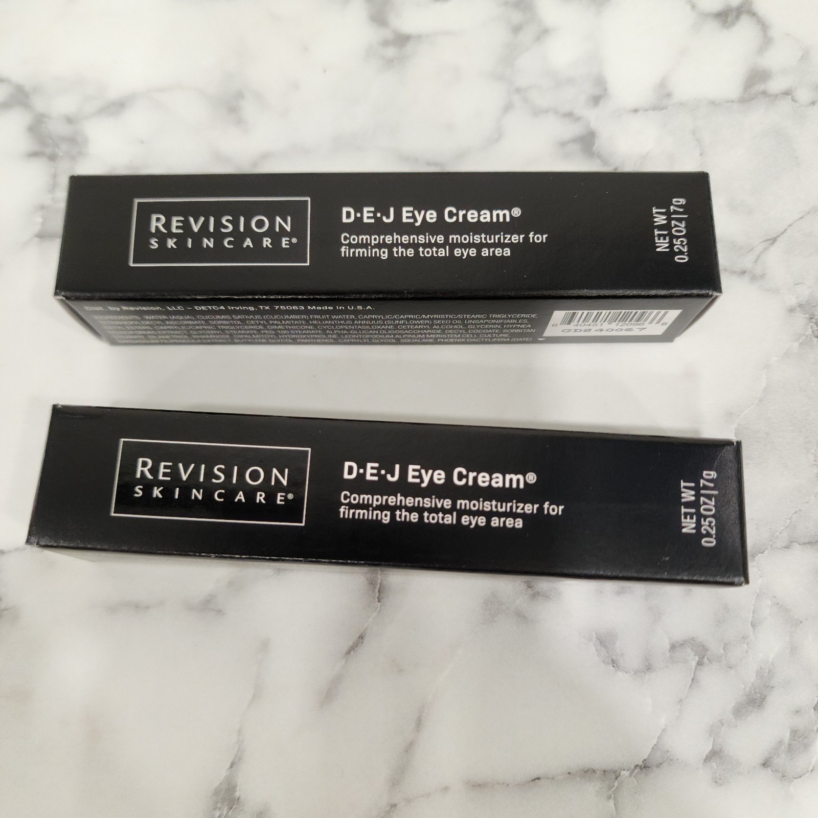 Two NEW Revison Skincare Travel size DEJ Eye Creams