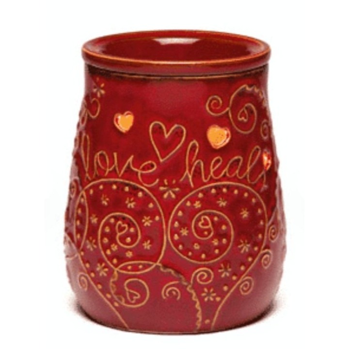 SCENTSY 'Love Heals' Wax Warmer Electric RETIRED 2016 NEW IN BOX Authentic