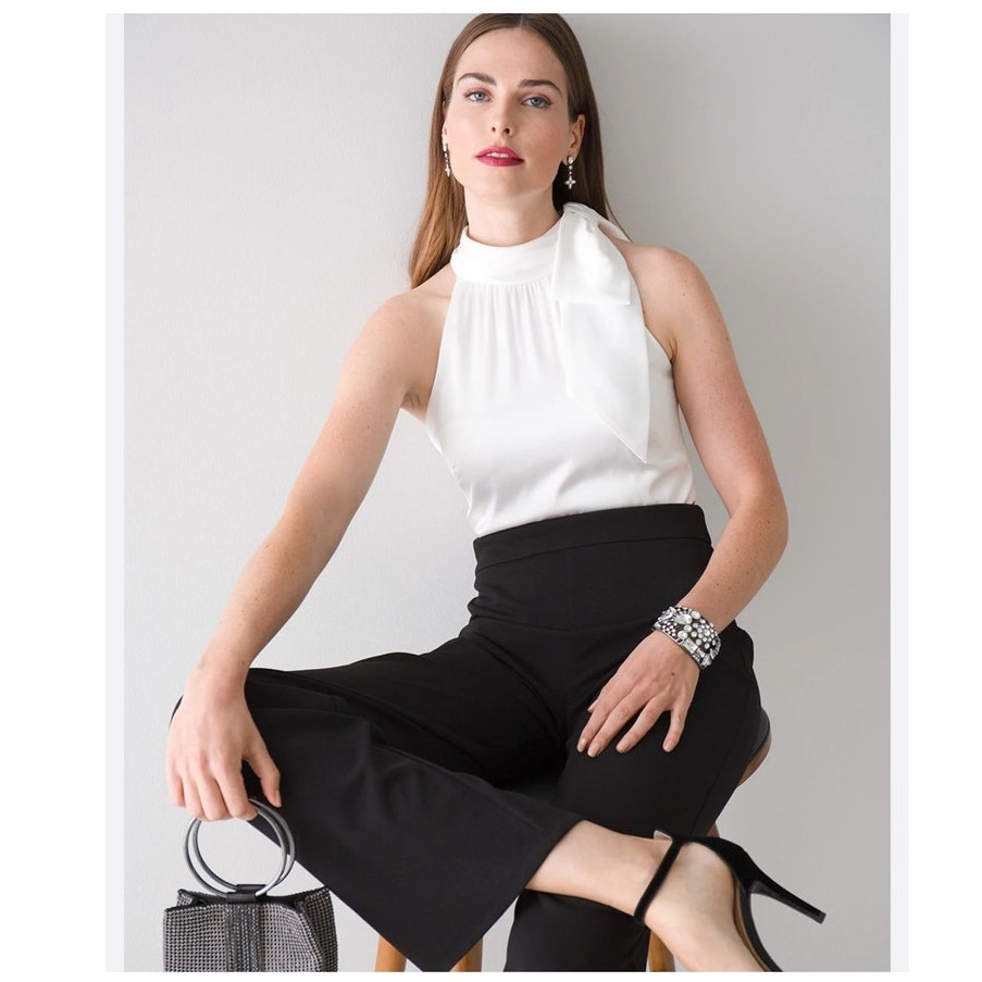 White House Black Market Color Block Jumpsuit Size 4 New with tag