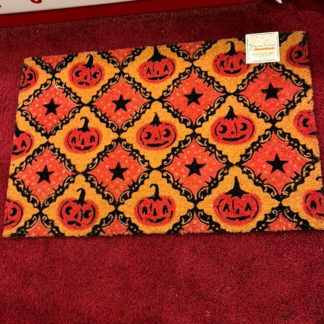 NWT Johanna Parker Halloween coir door mat