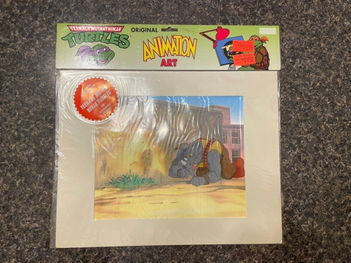 Teenage Mutant Ninja Turtles Animation Art TMNT Production Cel With COA Sealed