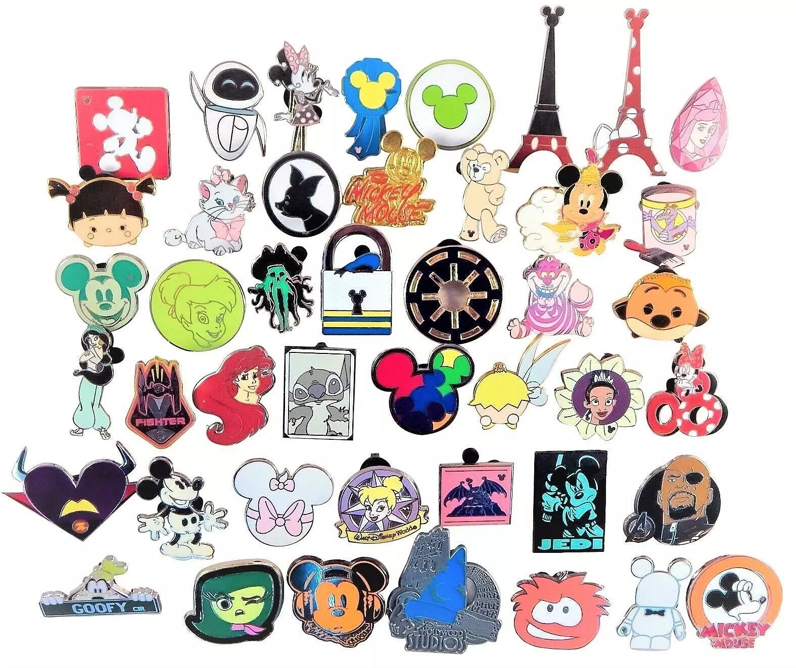 Disney Pin 300 Assorted Trading Mystery Pin Lot No Doubles