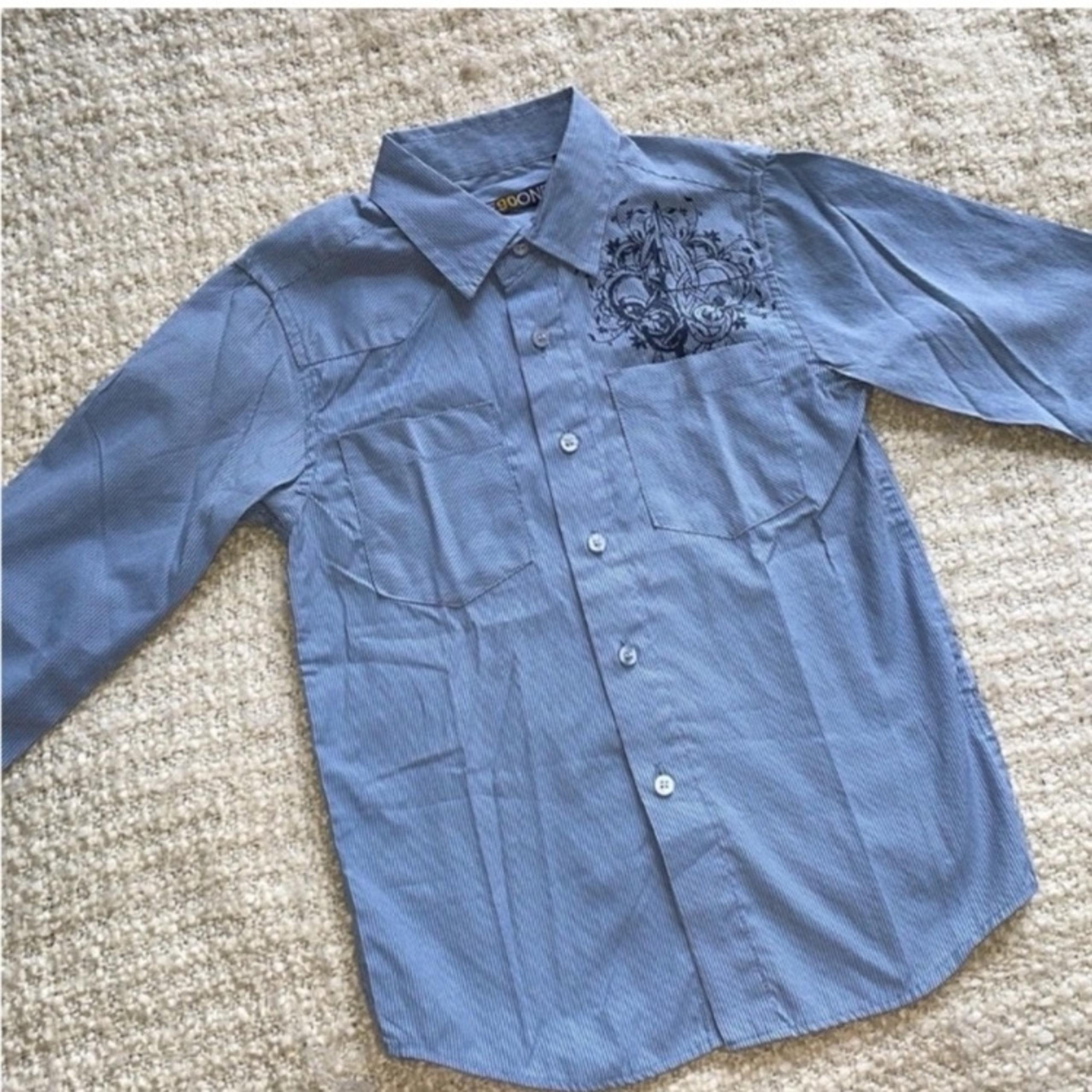 Boys Size 4 One90one Trendy Button Down Shirt
