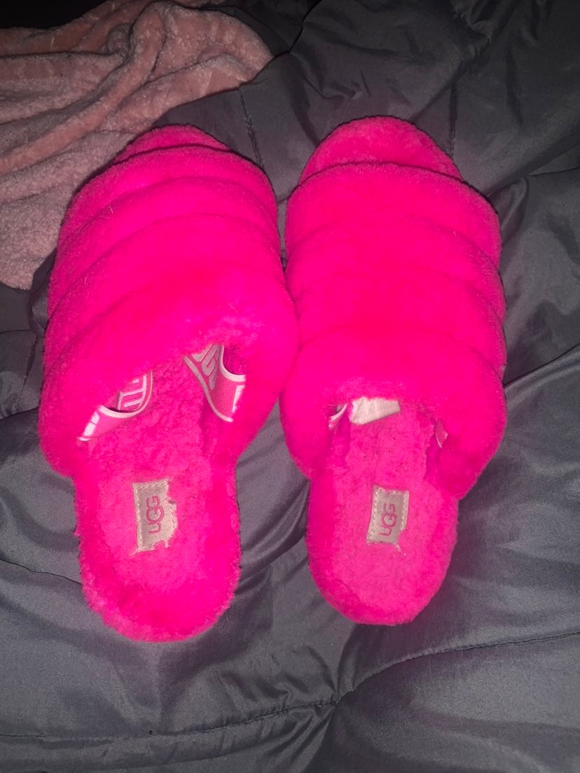 Pink UGG slippers