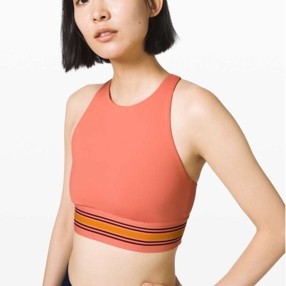 Lululemon x Roksanda My Element Bra in Rustic Coral Garnet Fools Gold Size 2