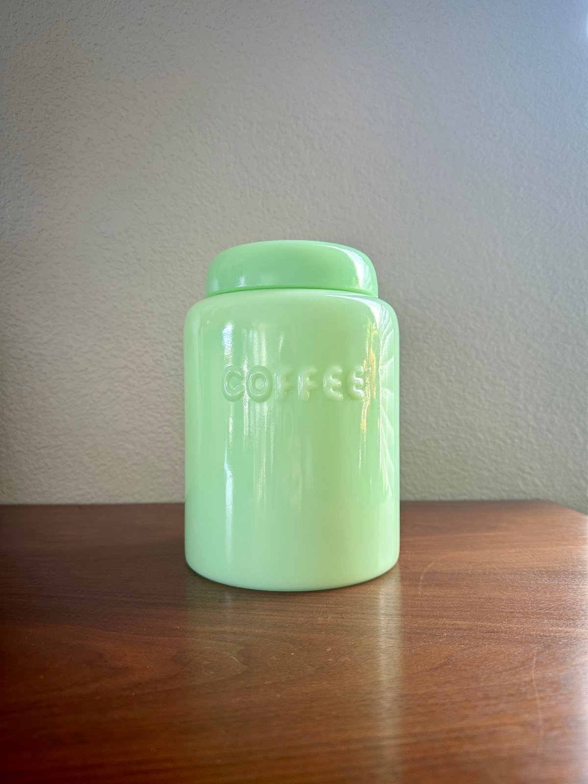 Vintage Jadeite Coffee Canister