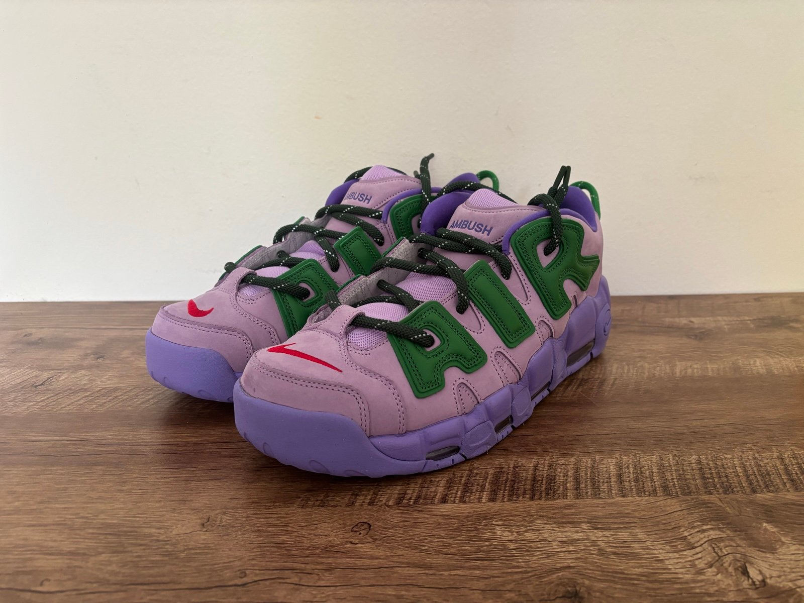 Nike AMBUSH x Air More Uptempo Low 'Lilac' size 14