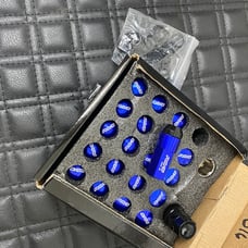 New 20PCs Blue Rays Style Lug Nuts M12x1.25