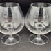 Set Of 2 Marquis By WATERFORD Vintage Brandy Snifter Crystal Glass 32oz ONE CHIP
