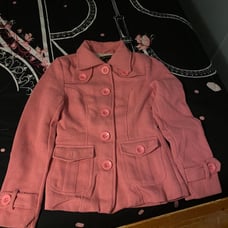 Pink buttoned peacoat *PLEASE READ DESCRIPTION*