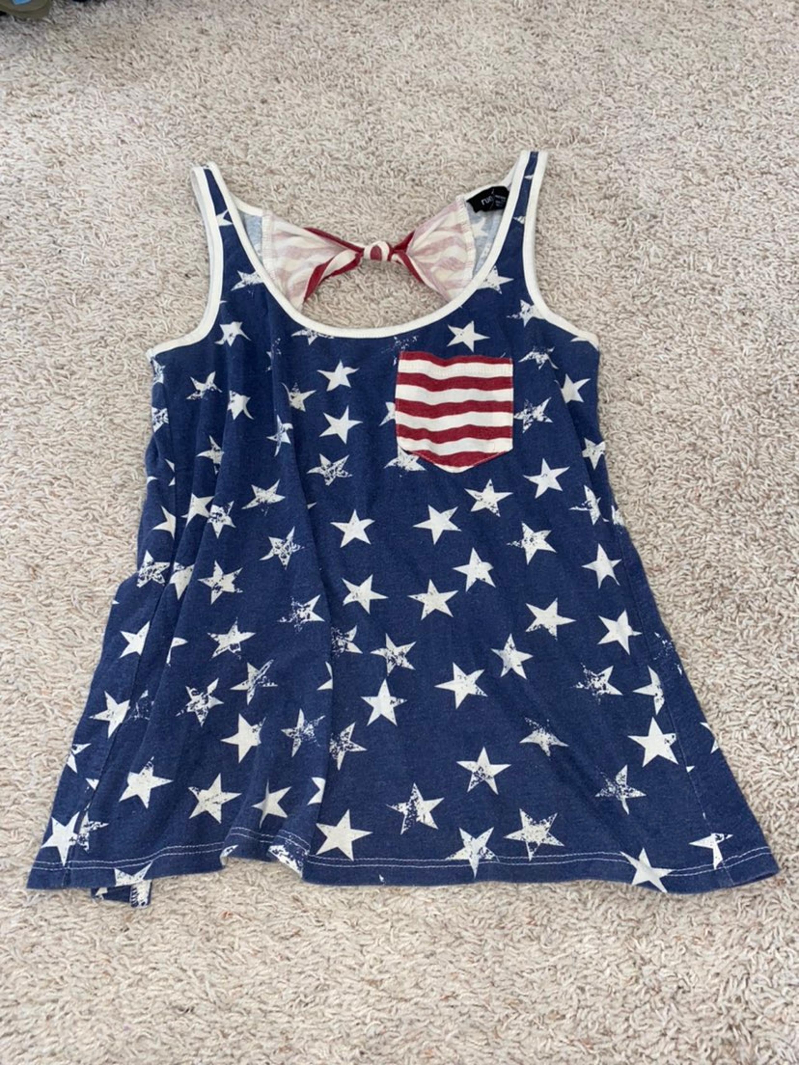 Red, white & blue tank top