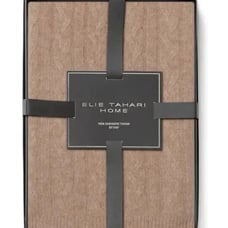 Elie tahari oatmeal Heather cashmere throw
