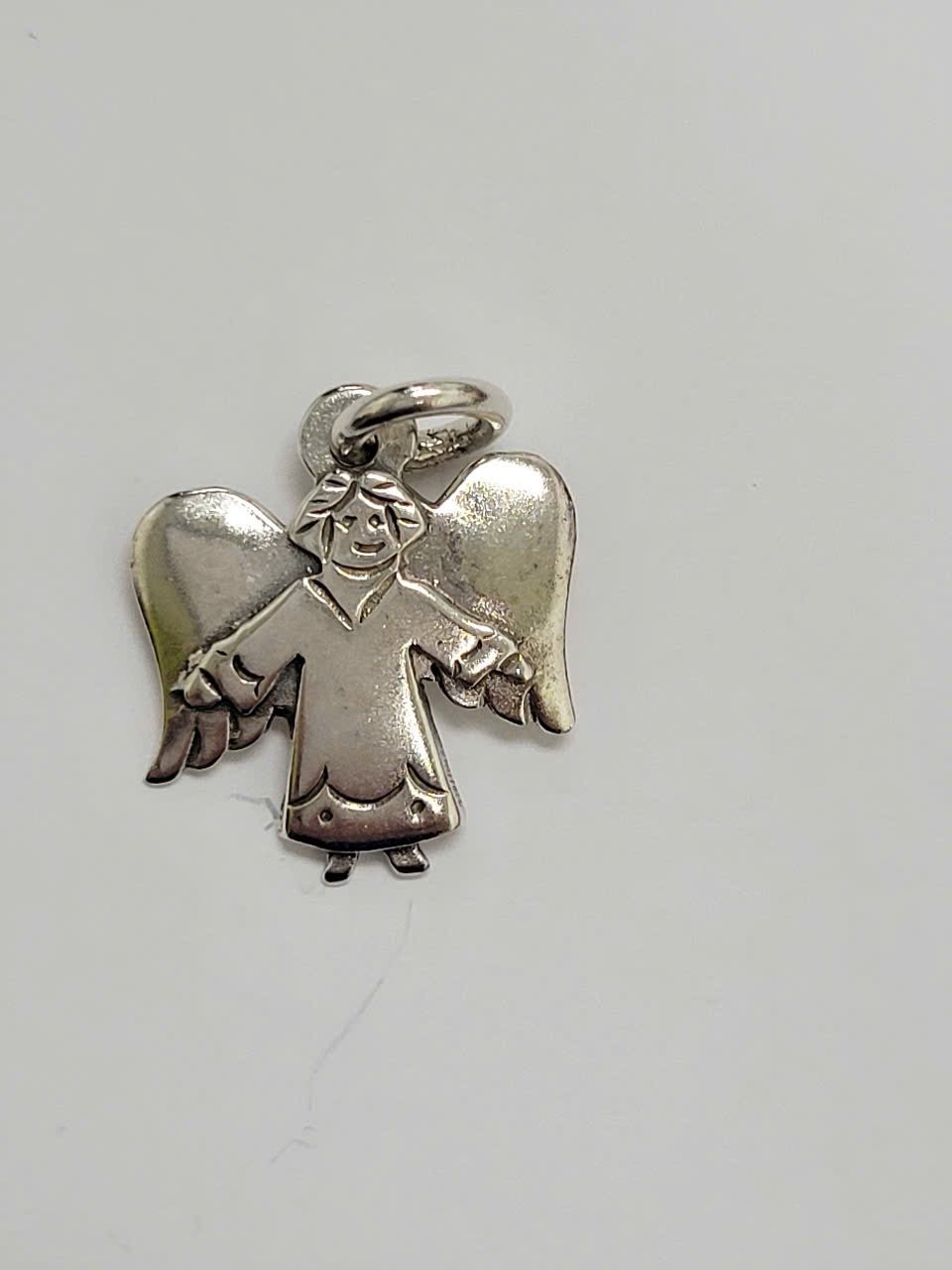 Vintage RARE Jeep Collins (Pre James Avery) Silver Angel Charm Pendant