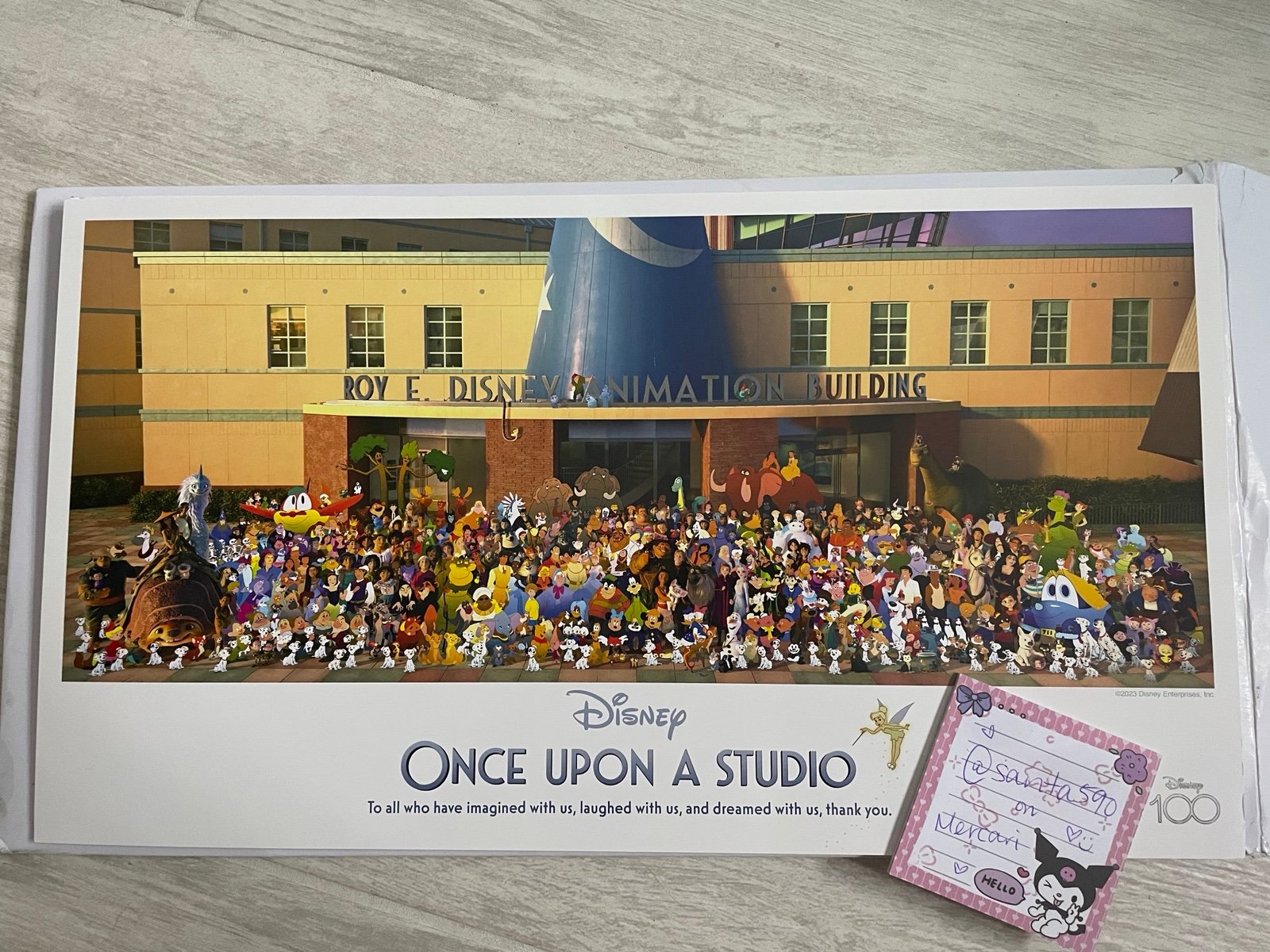 NEW Disney 100 Once Upon A Studio Lithograph Photo!
