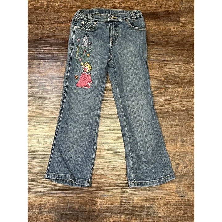 Disney Store Aurora Sleeping Beauty Jeans Girl’s Size 6 Disney Princess Unique
