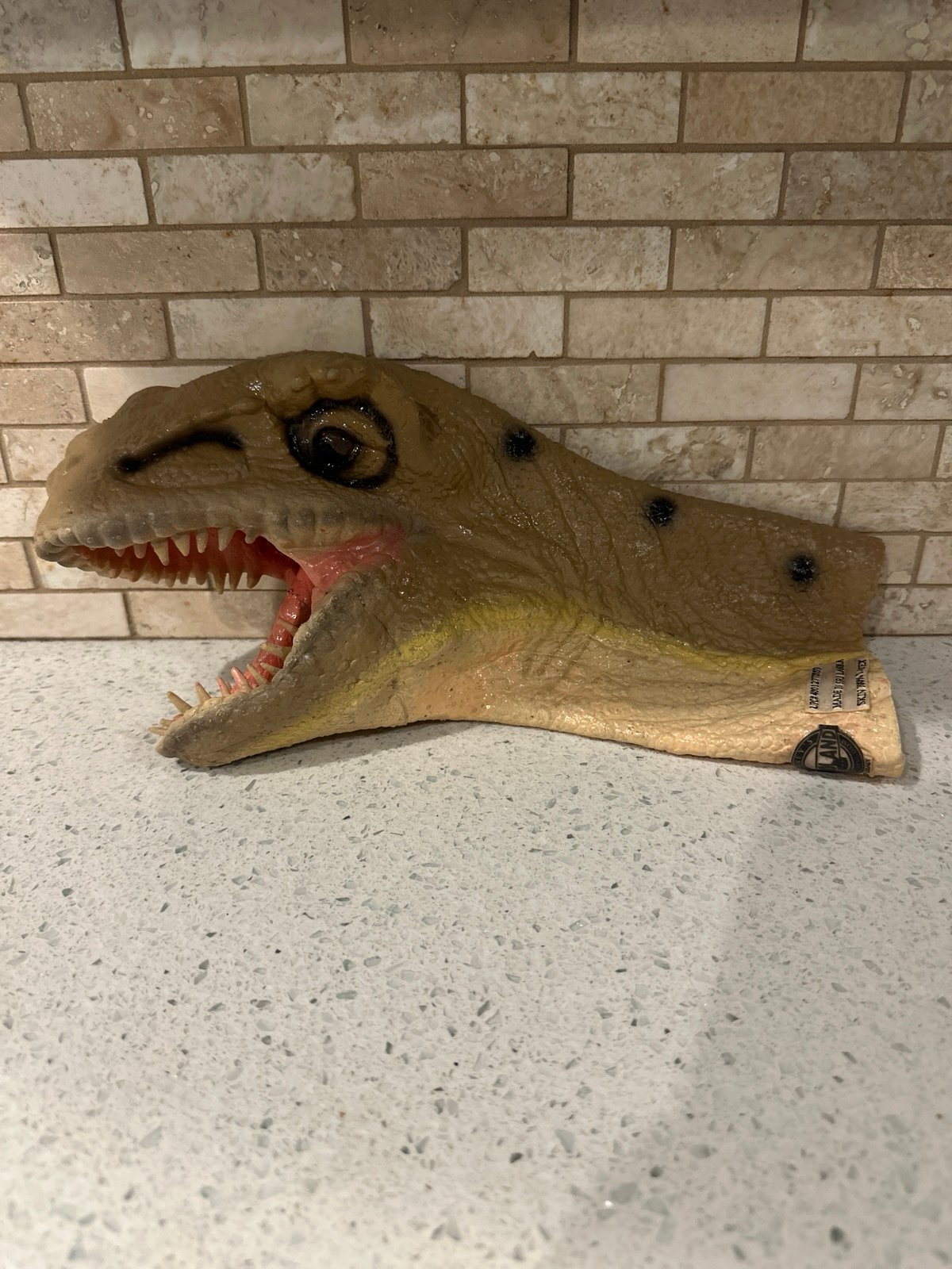 Disney Parks Animal Kingdom Dinoland DINOSAUR Hand Puppets T-Rex 100% Latex