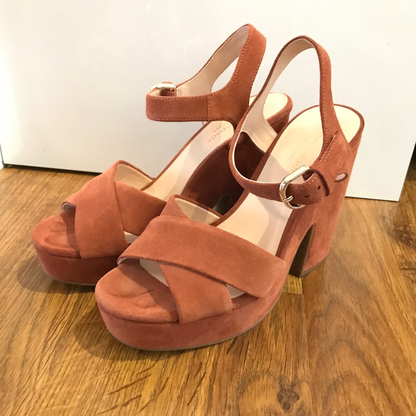 Kate Spade Grace suede platform sandals