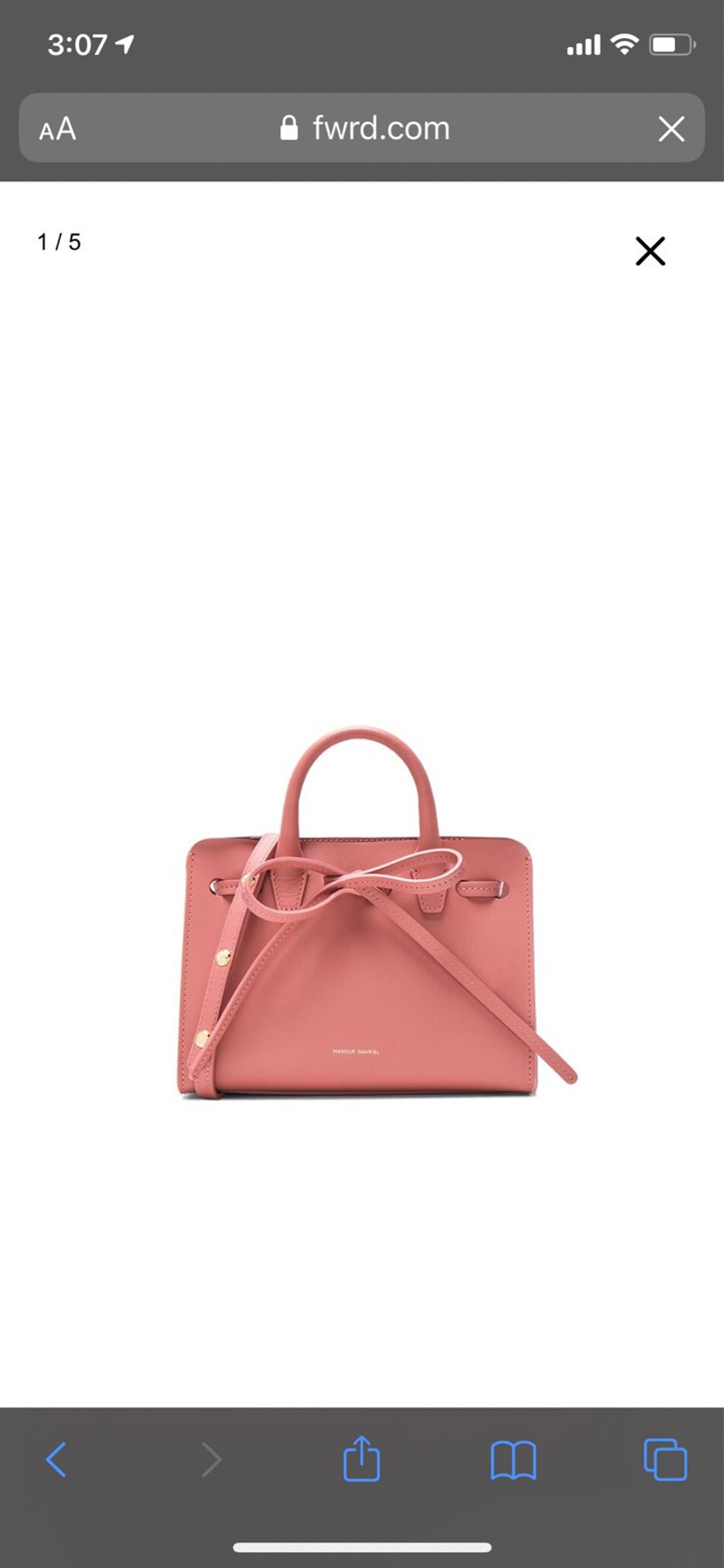 Mansur Gavriel Blush Mini Mini Sunbag