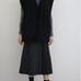 Hailee Boa Gilet - Black