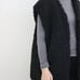 Hailee Boa Gilet - Black