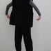 Hailee Boa Gilet - Black