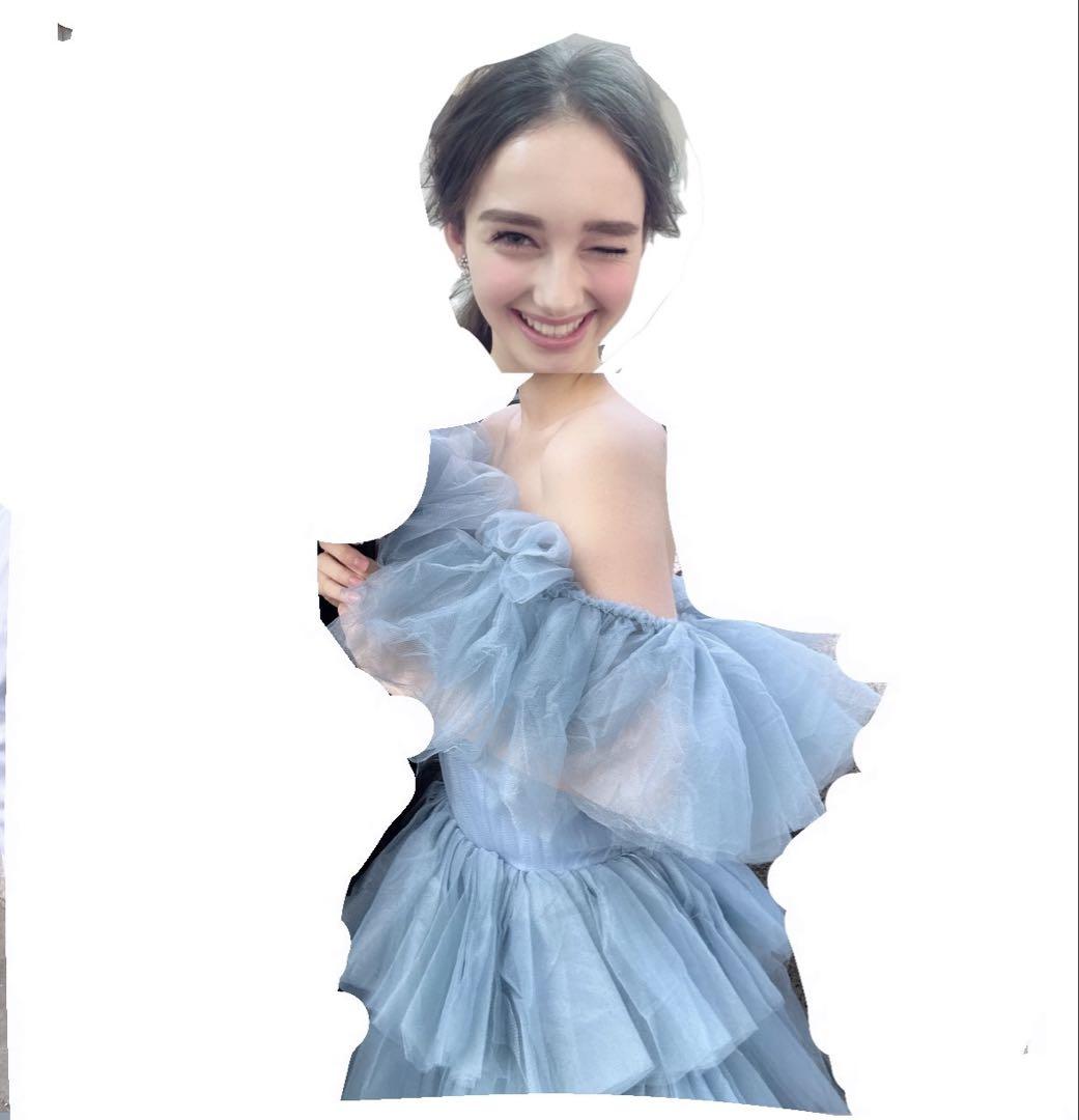 Korean Wedding Dress, Tulle Dress, Blue, Original Price 350,000 Yen