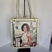 New Michelle Obama Cream Reinstone Square Purse