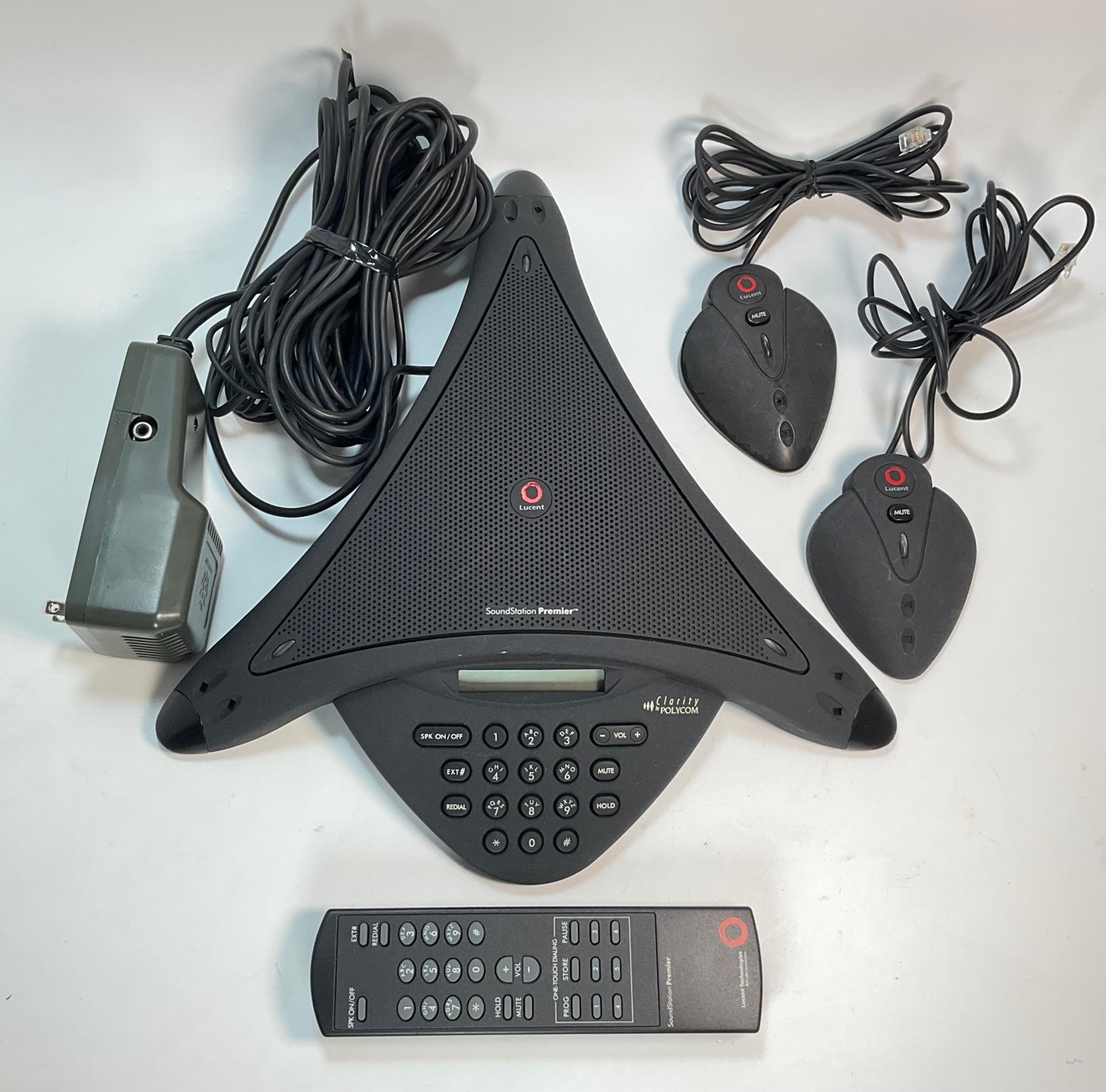 Polycom SoundStation Premier Conference Phone Premiere Wall Module Power Remote