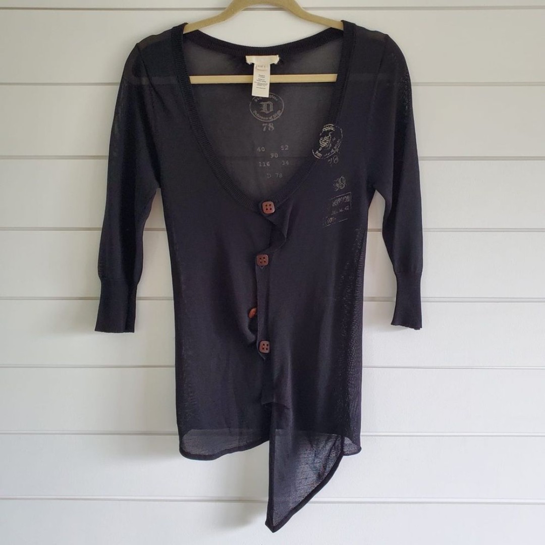 Diesel button down blouse, size L