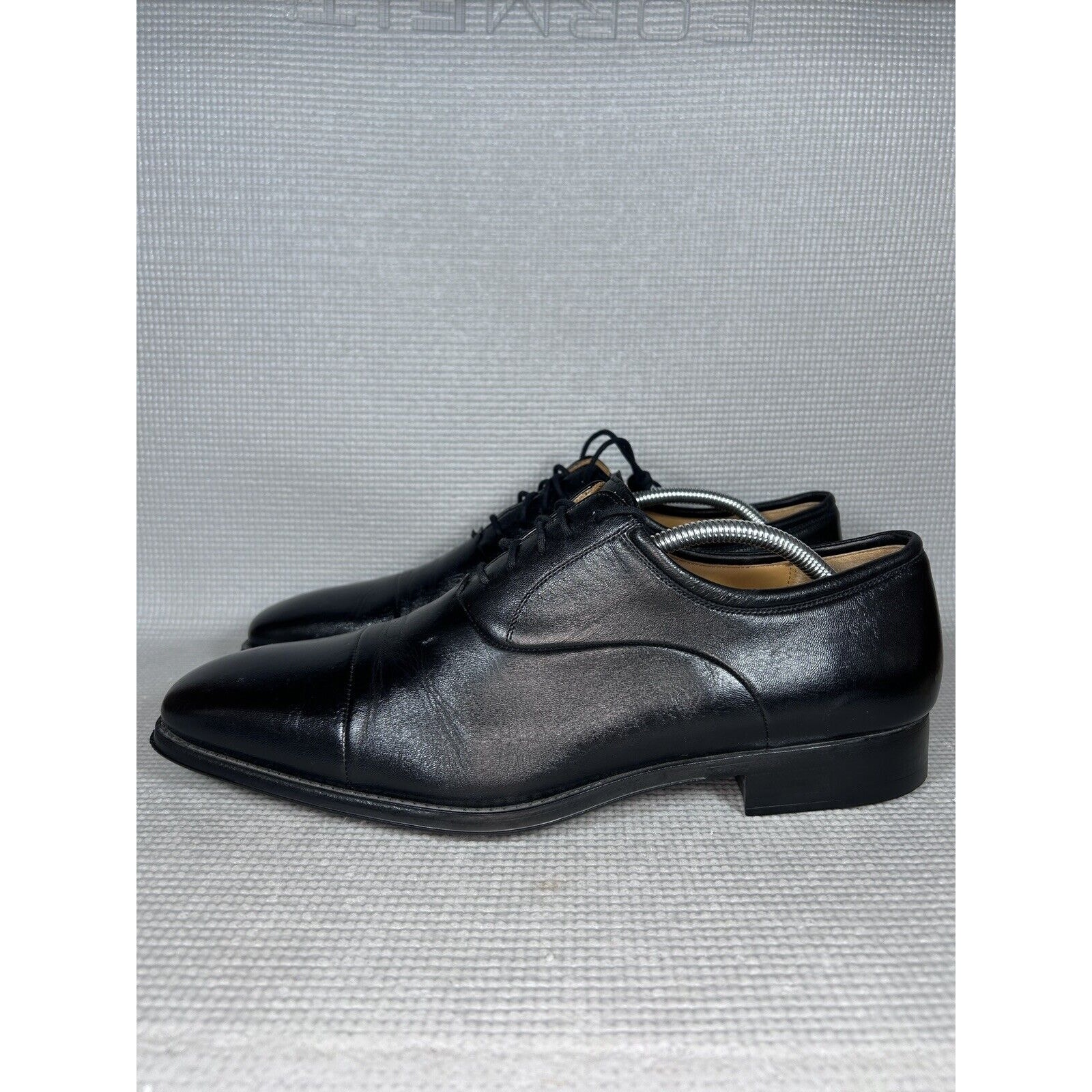 Magnanni Federico 12654 Oxford Men’s 10.5 Black Cap Toe Executive Dress Shoes