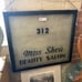 c1920s Beauty Salon Sign glass Door Panel framed Antique VTG African-American