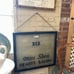 c1920s Beauty Salon Sign glass Door Panel framed Antique VTG African-American